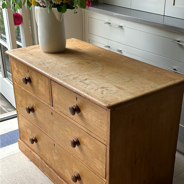 Reserved - Low Waisted Pine Chest of Drawers