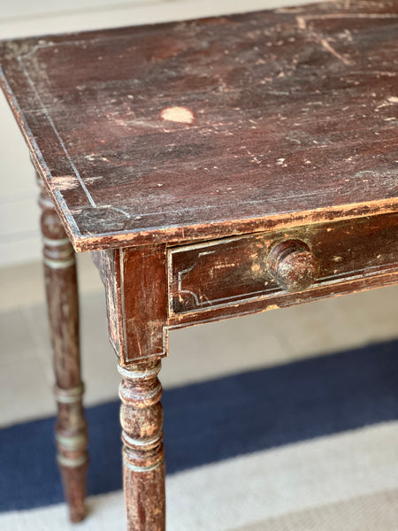 Painted Regency Side Table with single drawer