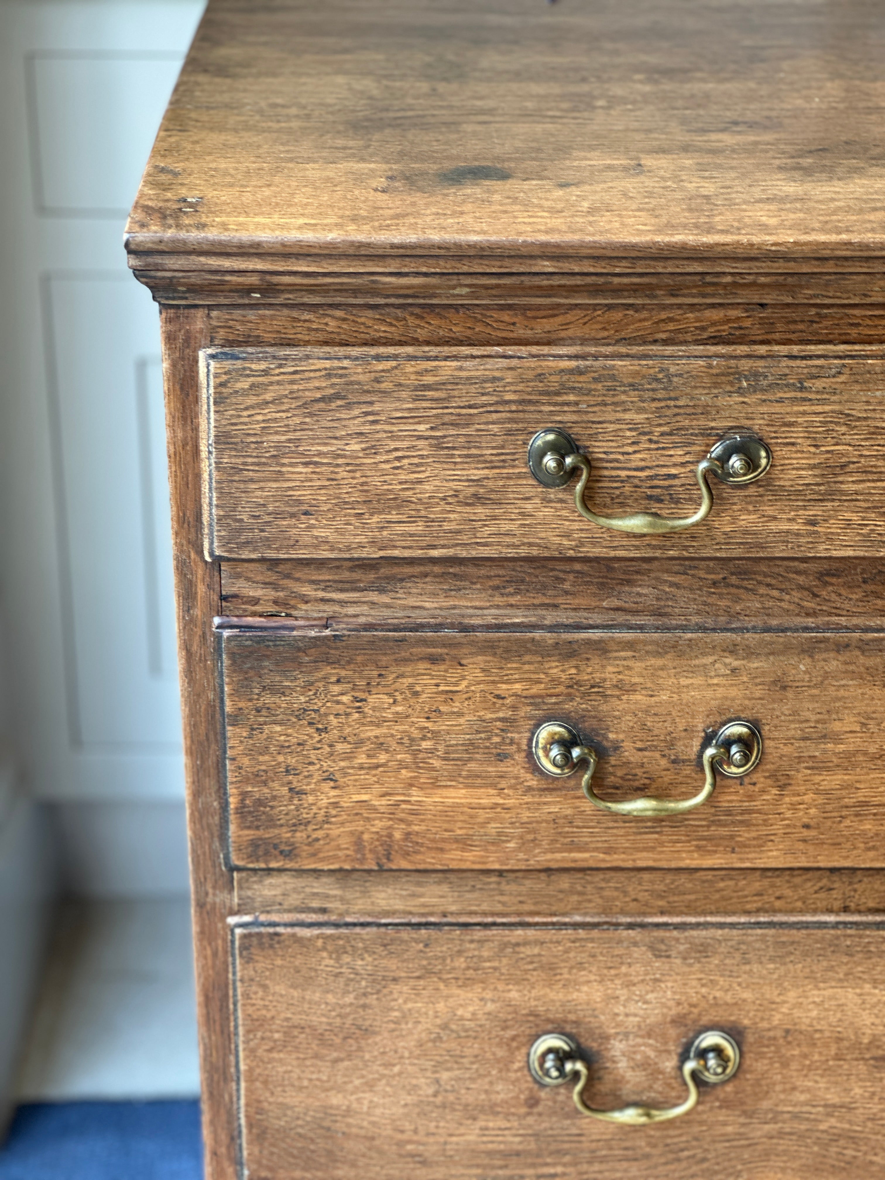 A Large Oak Chest of Drawers