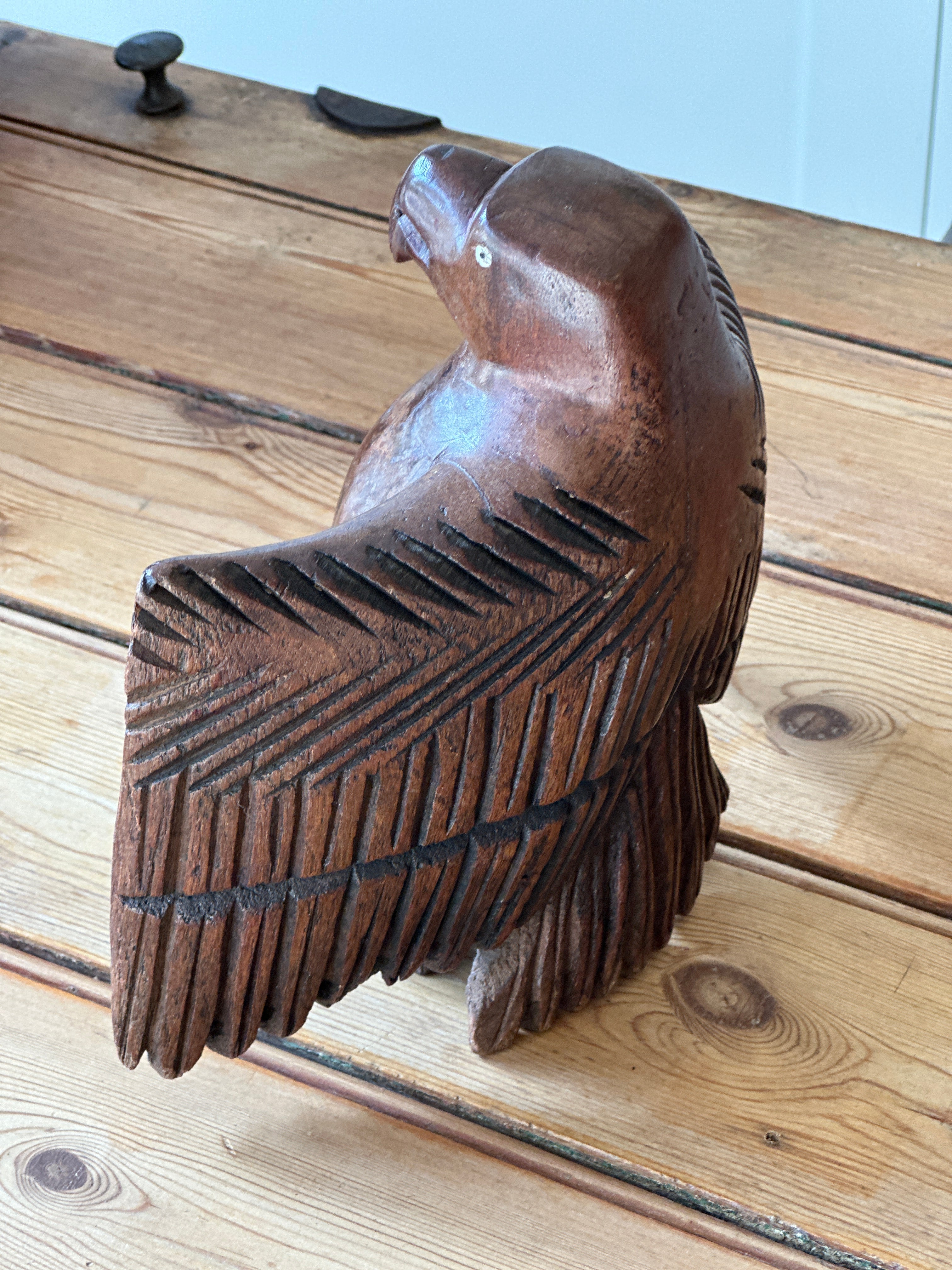 Vintage Naive Carved Eagle (large bird)