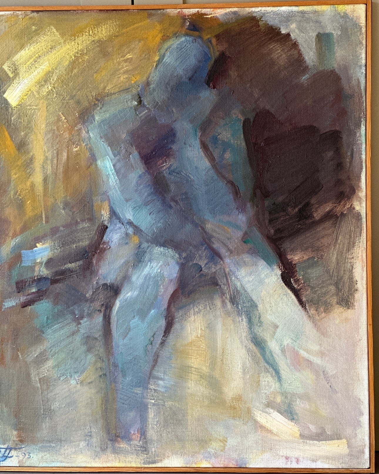 Blue Nude by Swedish Artist Lis Timner