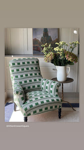 French C19th Armchair in Christopher Farr Lost and Found