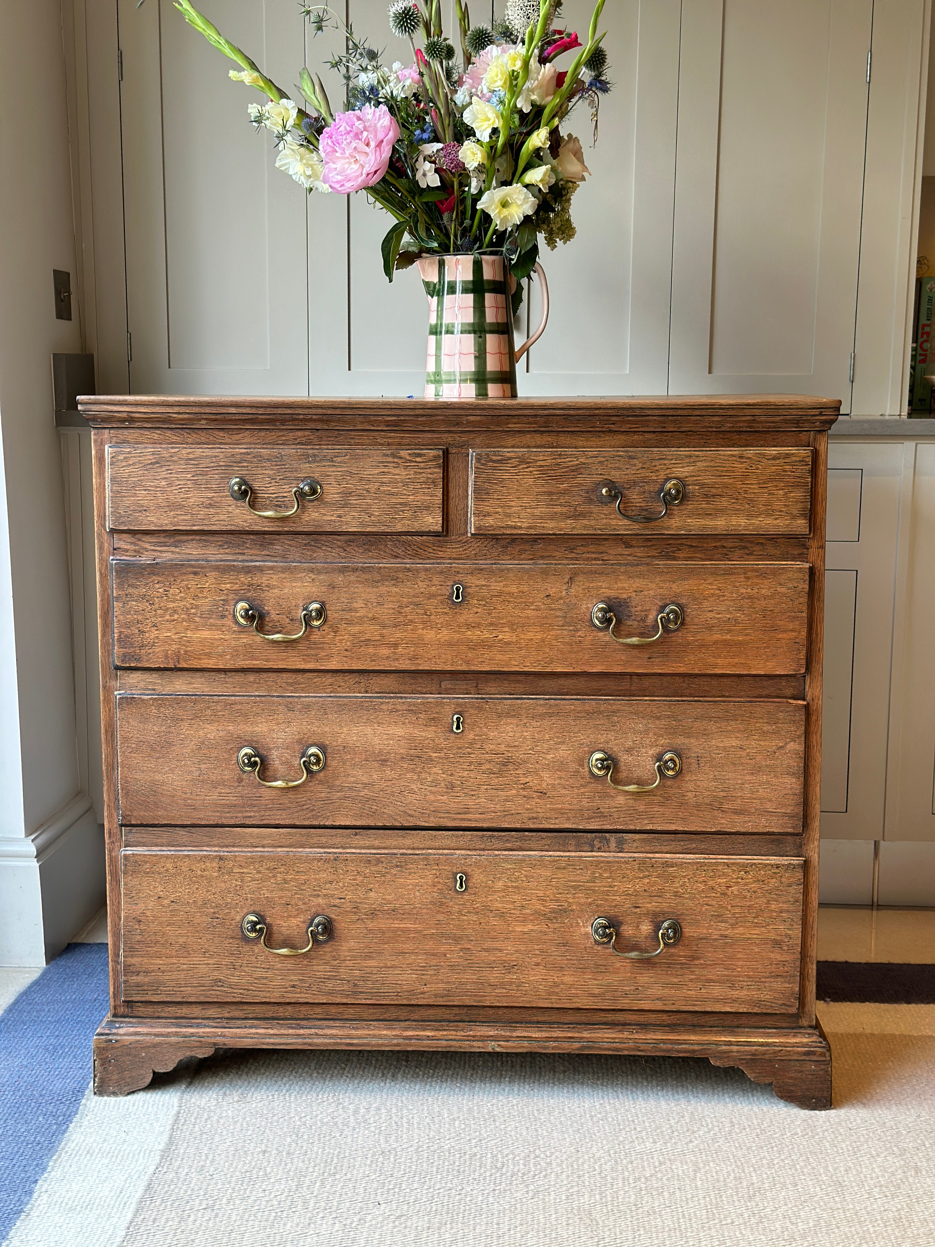 A Large Oak Chest of Drawers