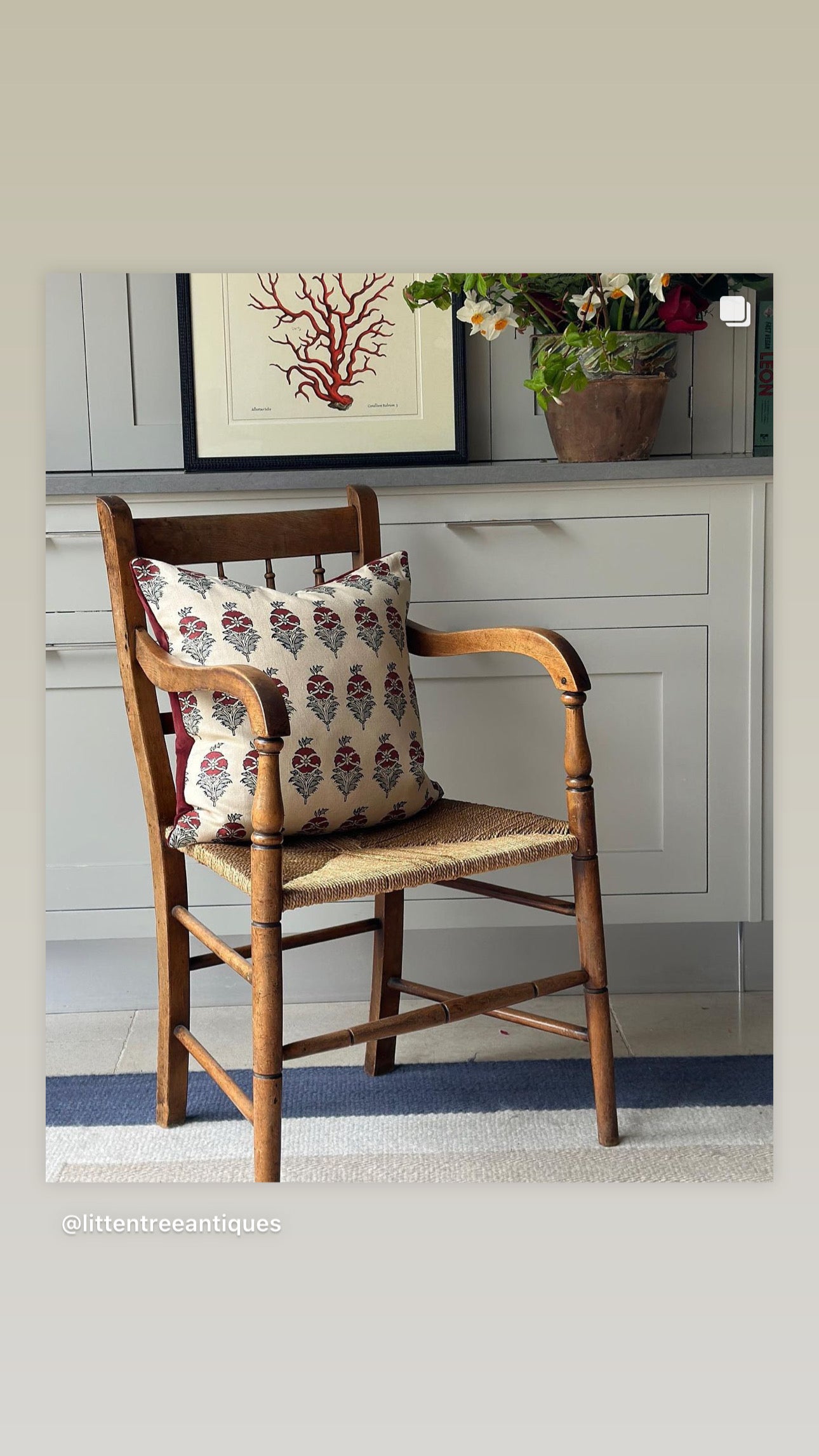 Charming Fruitwood Armchair