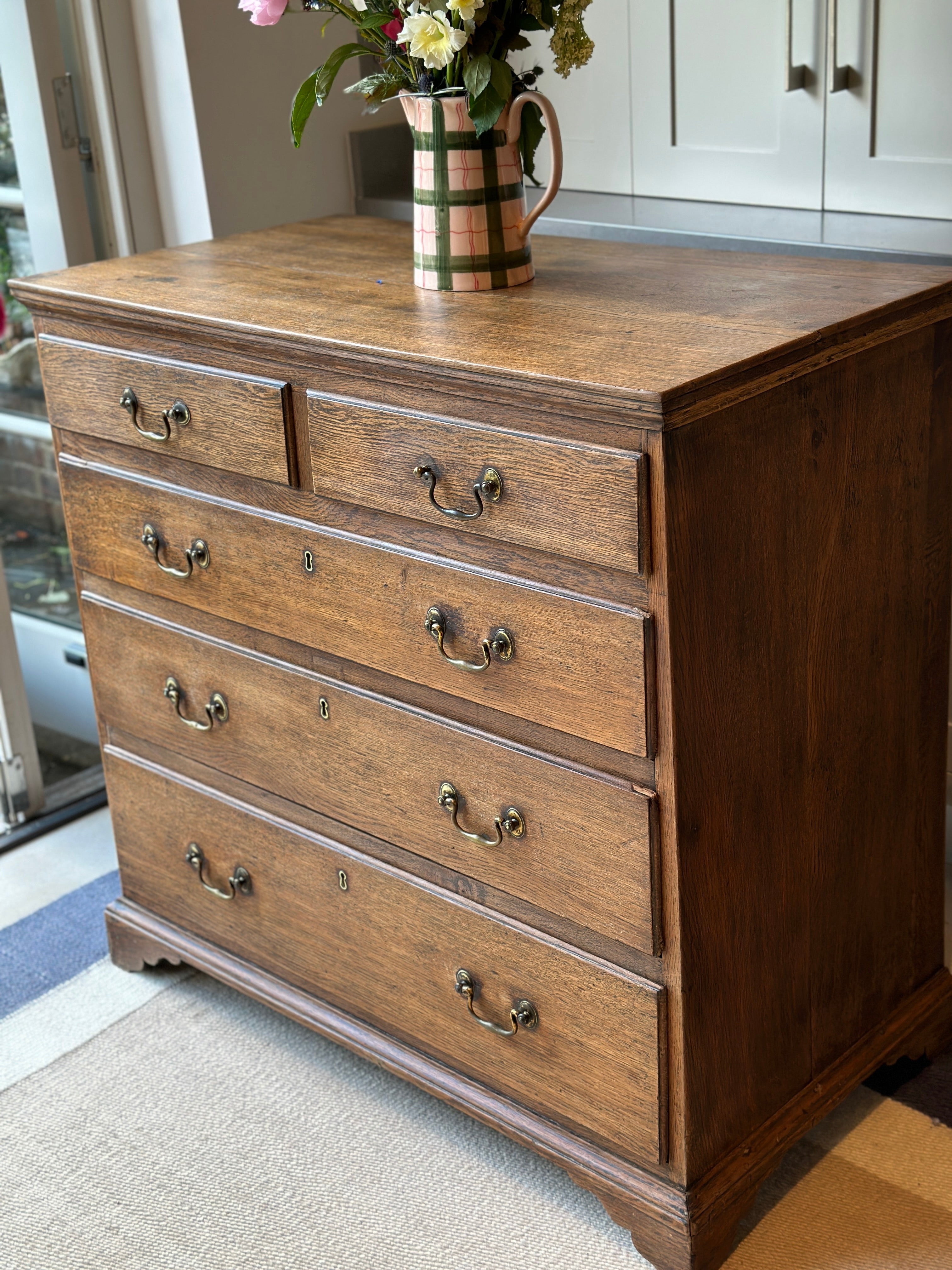 A Large Oak Chest of Drawers