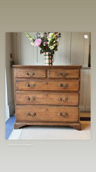 A Large Oak Chest of Drawers