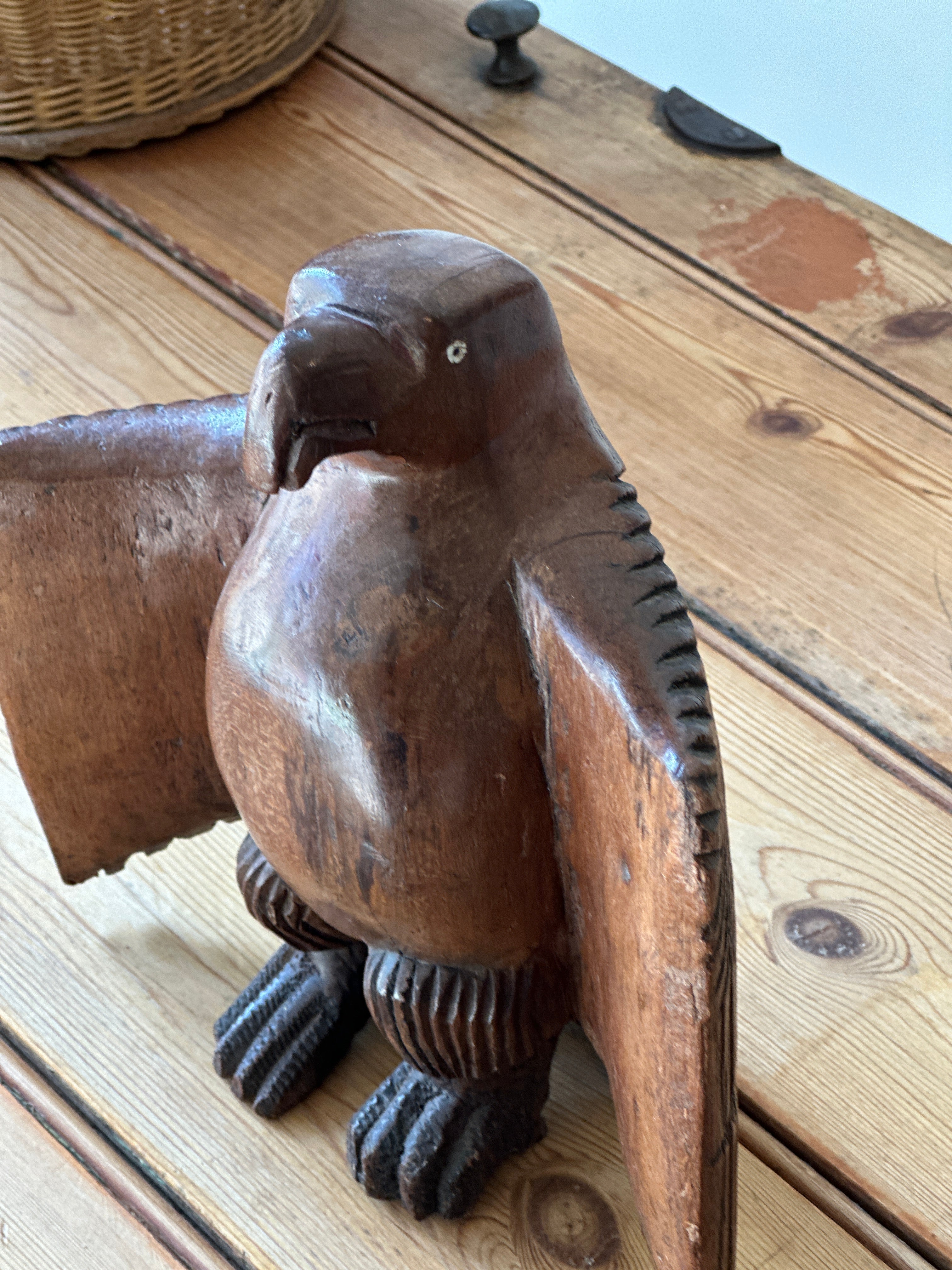 Vintage Naive Carved Eagle (large bird)