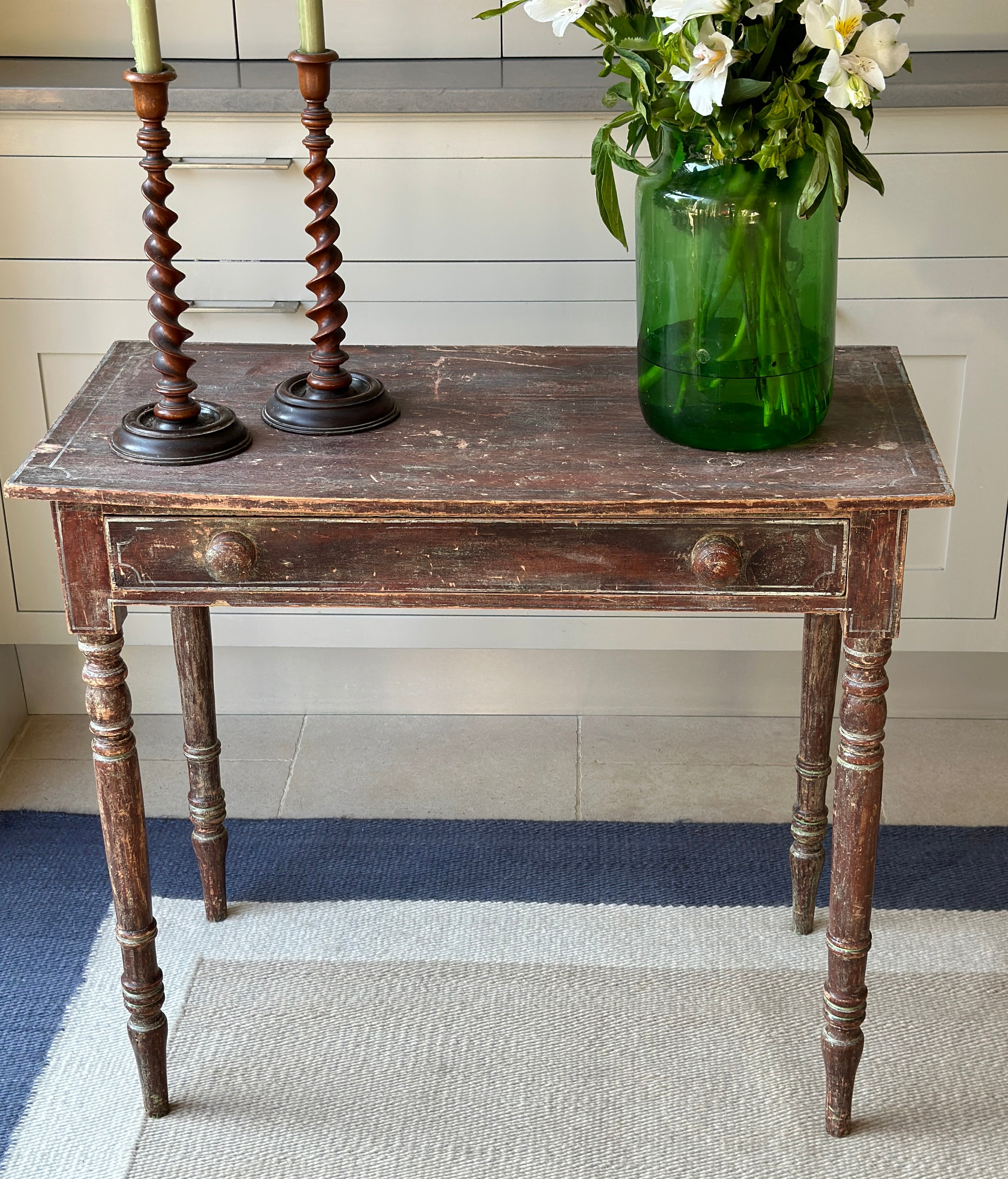 Painted Regency Side Table with single drawer