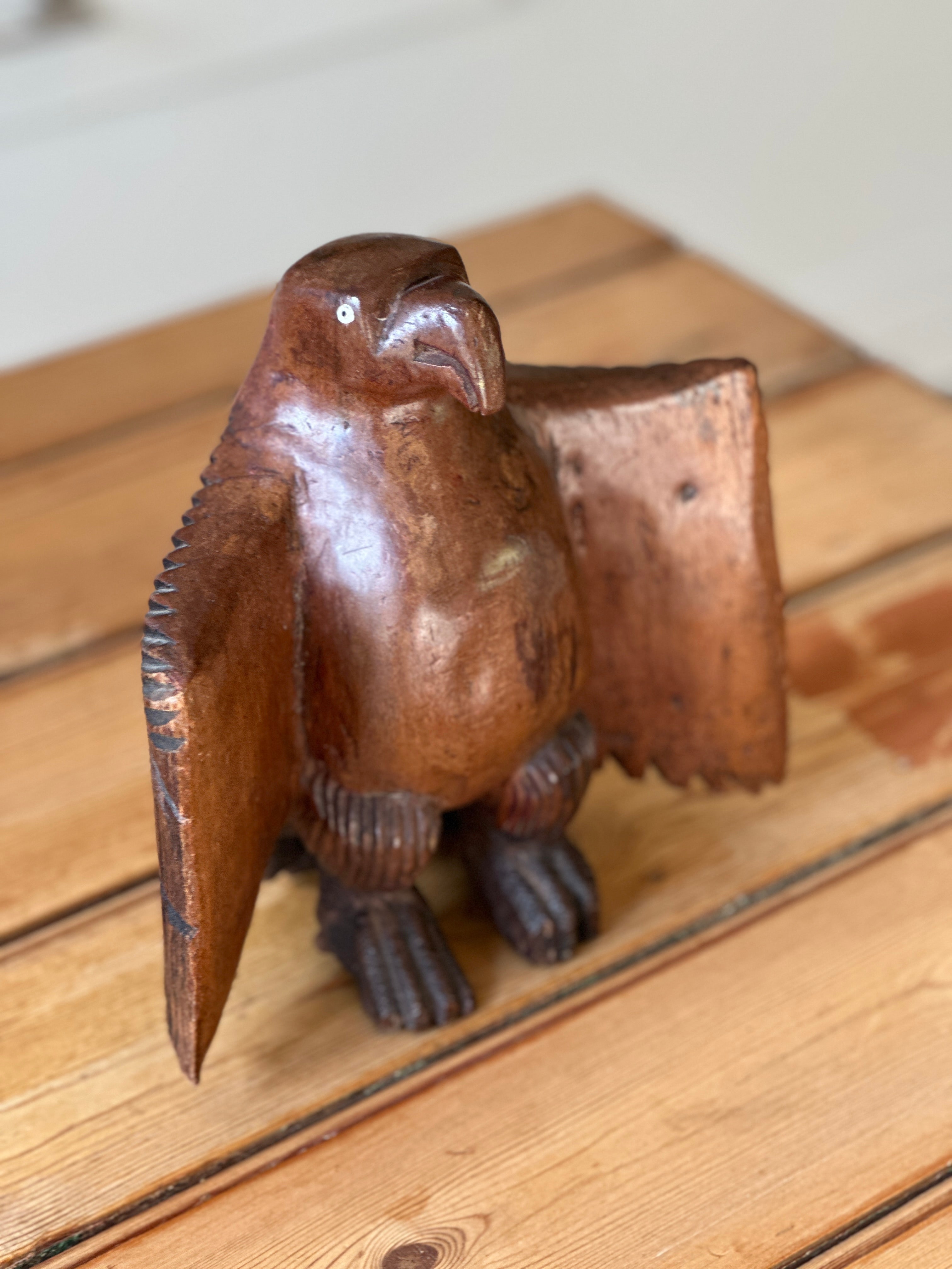 Vintage Naive Carved Eagle (large bird)