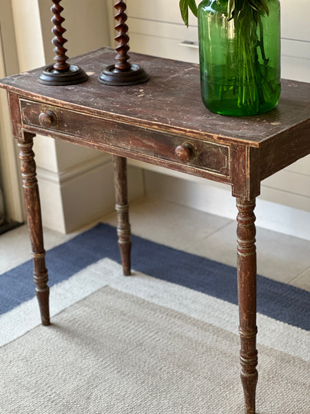 Painted Regency Side Table with single drawer