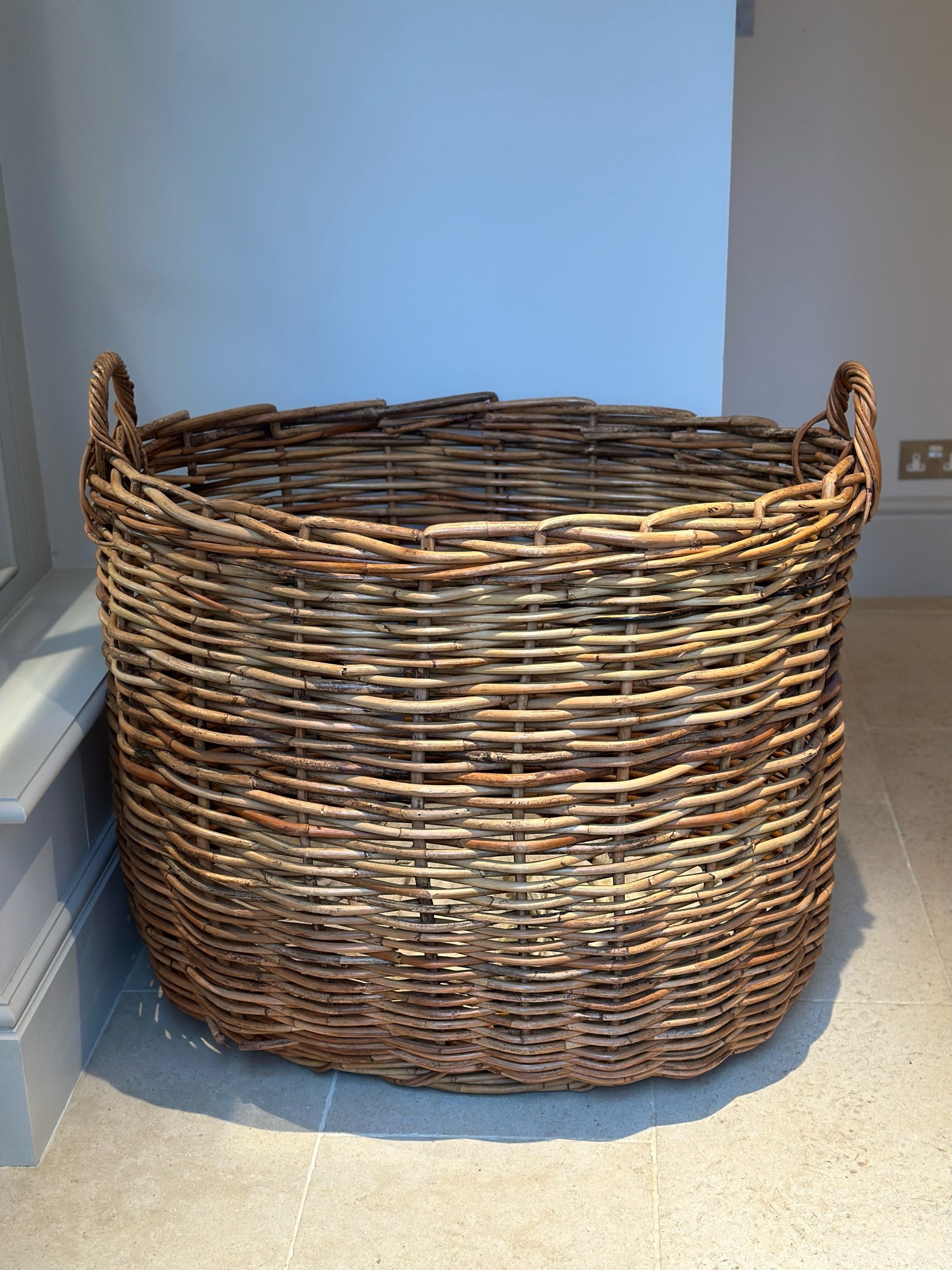 Extra Large Cane Log Basket