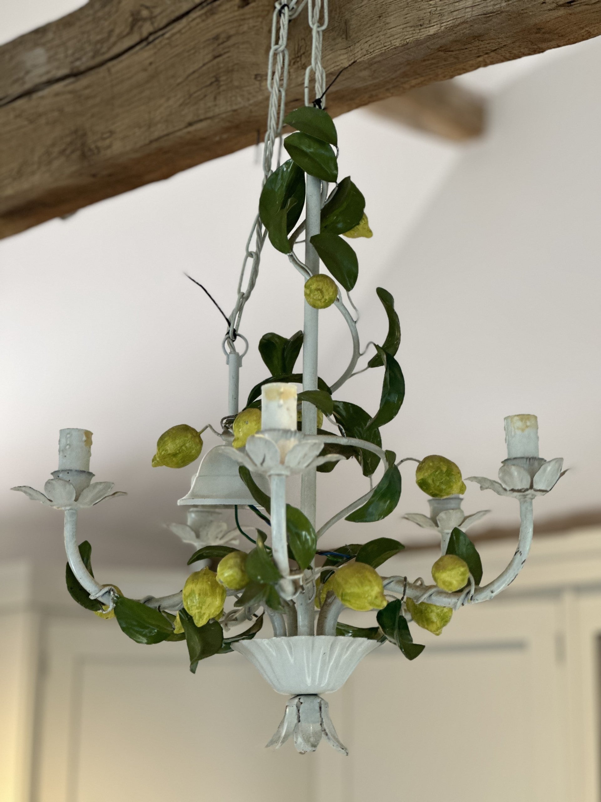 Lemon Toleware Chandelier