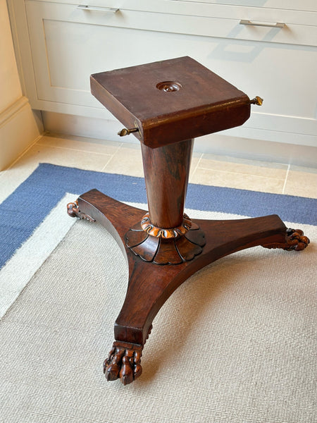William IV Rosewood Centre Table with Lion Feet