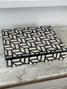 Rectangular Italian Marquetry Boxes with Velvet Interior