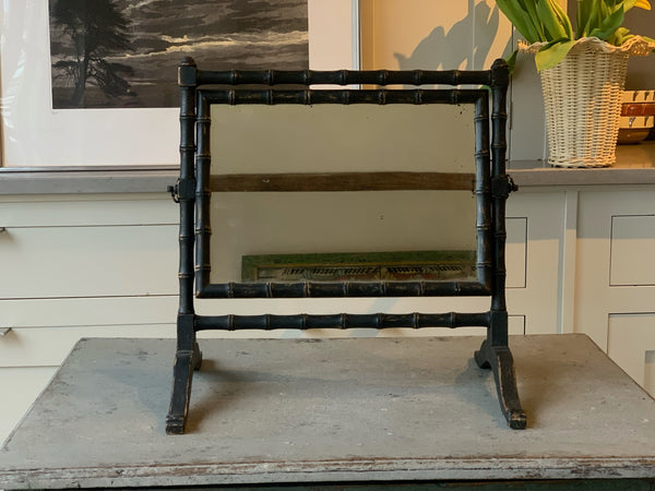 19th Century Faux Bamboo Table Mirror