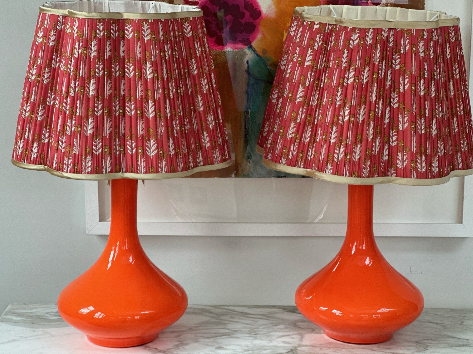 A Pair of Large 1960s Holmegaard Lamp