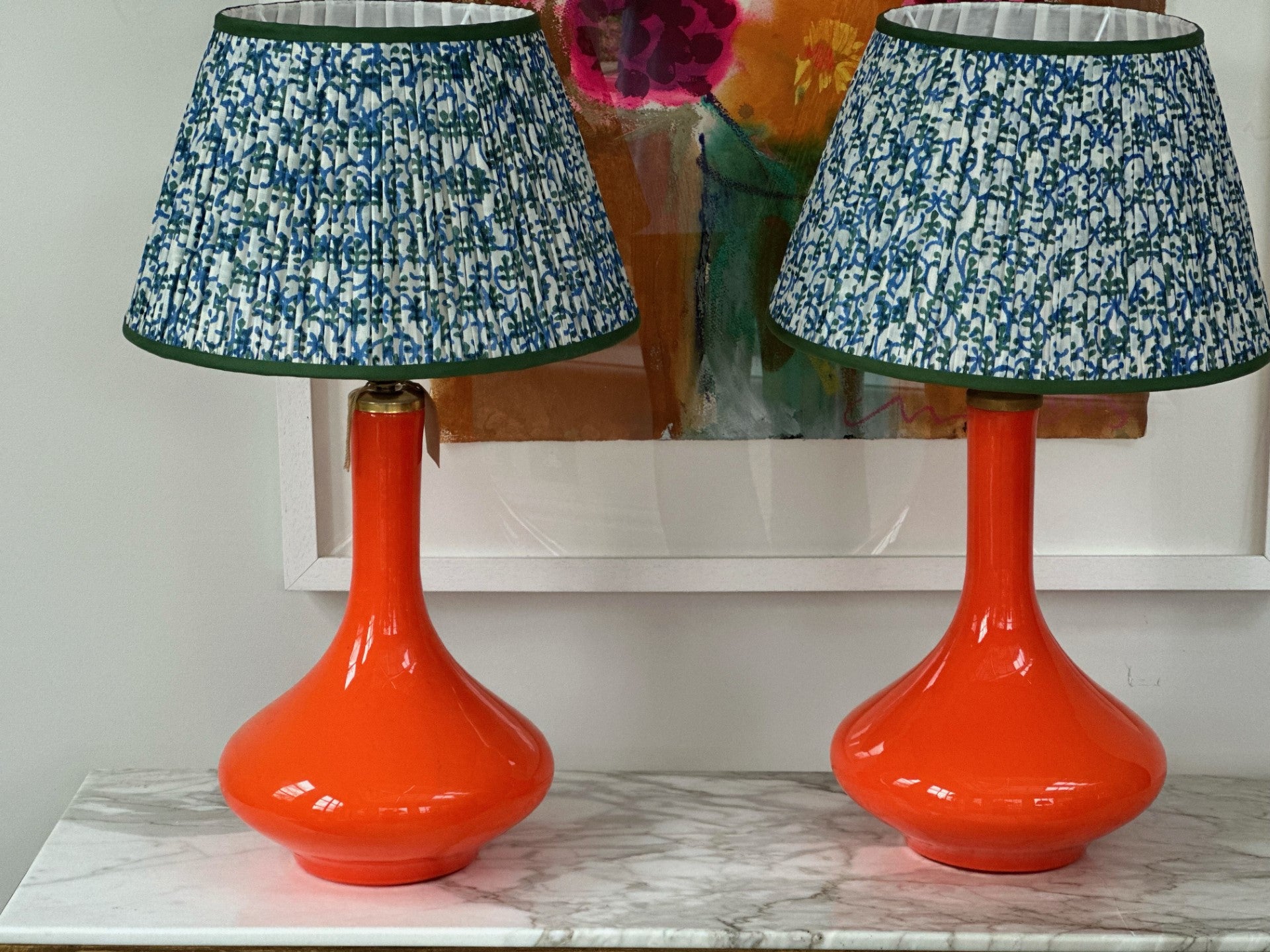 A Pair of Large 1960s Holmegaard Lamp