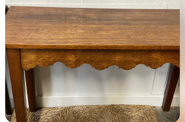 Console table with wave front