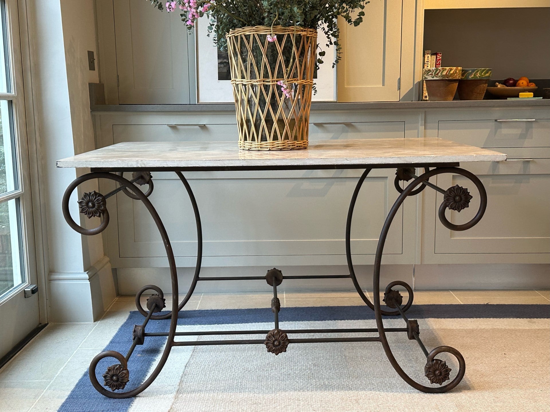 Attractive Patisserie Table with Polished Stone Top