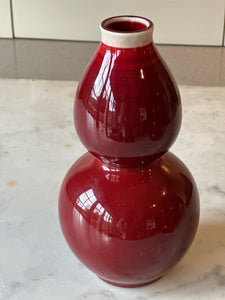 "Sang de Beouf" Double Gourd Vase large