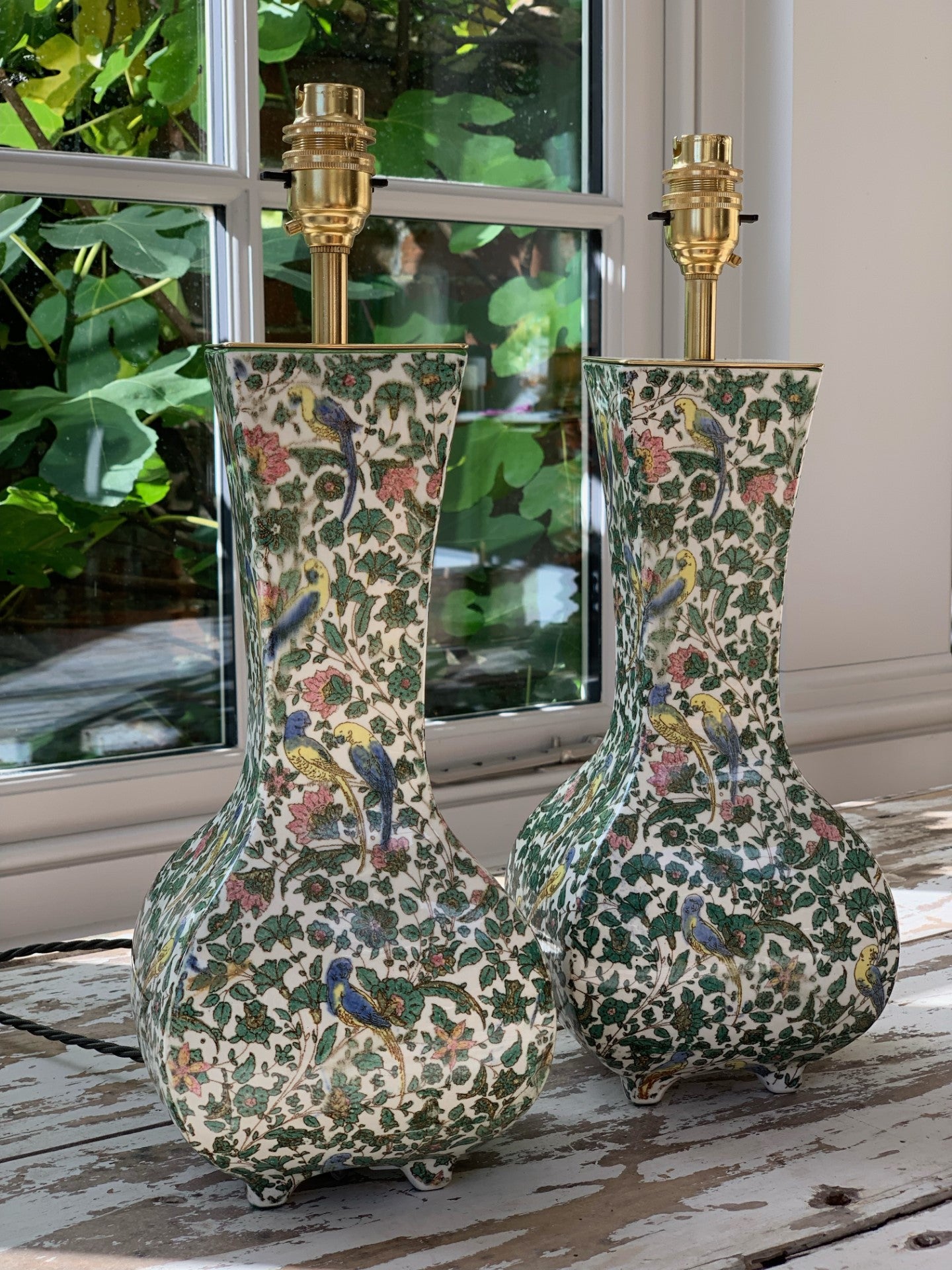 Pair of Royal Doulton ‘Persian’ Vases converted to table lamps