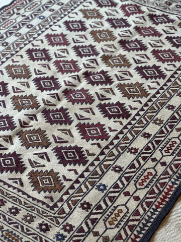 Reserved - Modern Flat Weave Rug from Afghanistan