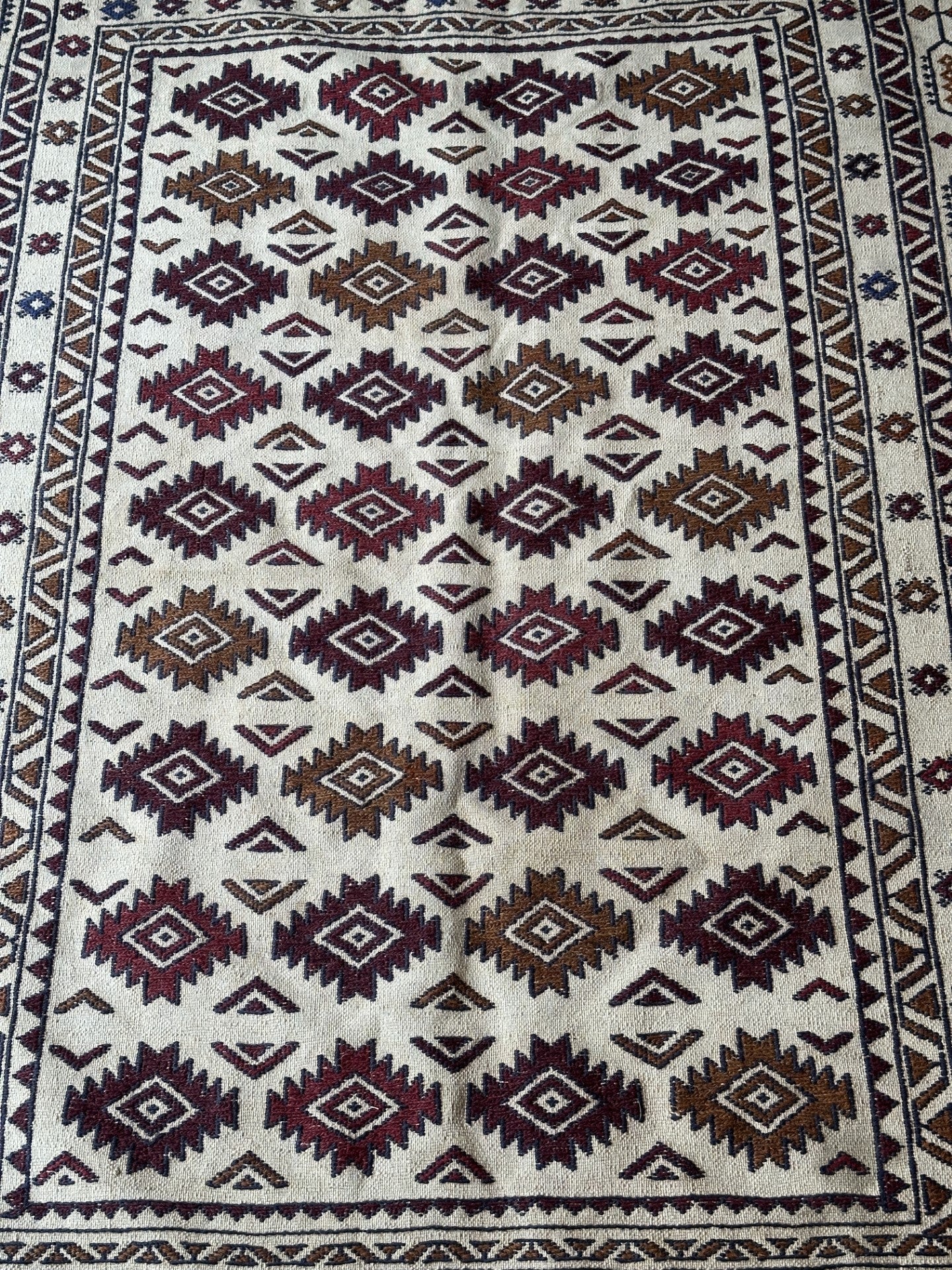 Modern Flat Weave Rug from Afghanistan