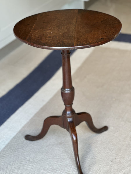 C18th Oak Tripod Table