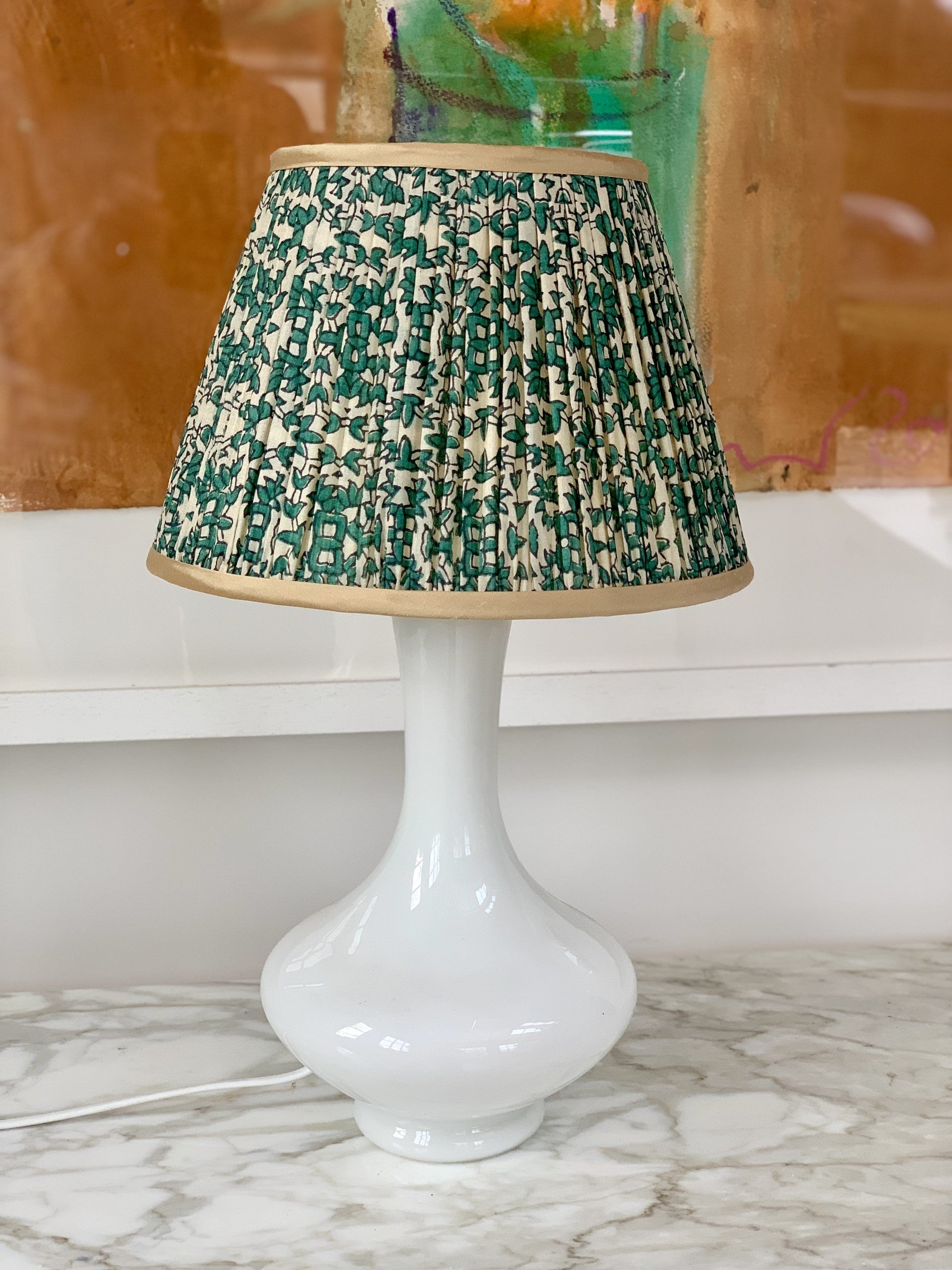 1960s Small Holmegaard White Table Lamp