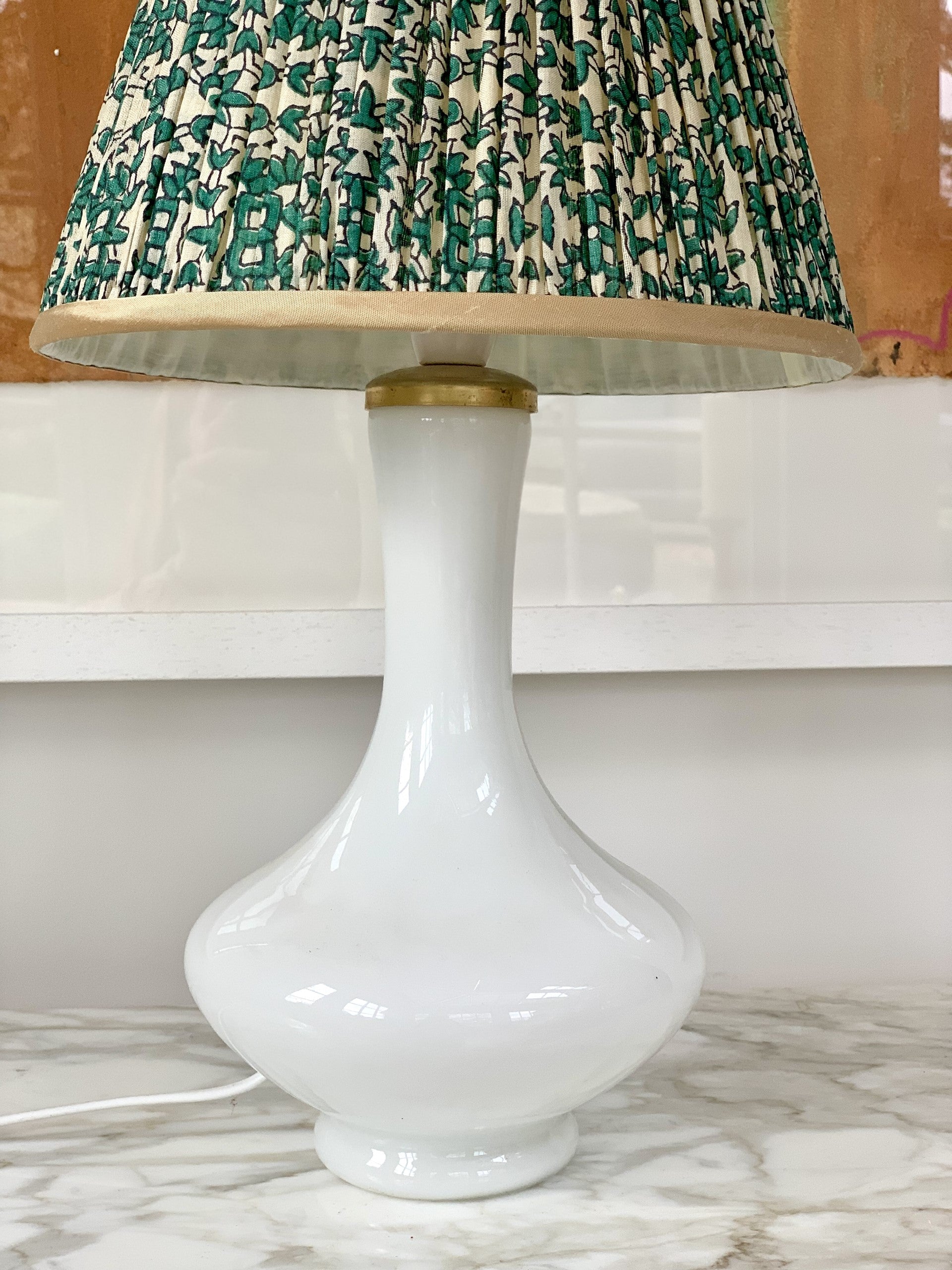 1960s Small Holmegaard White Table Lamp