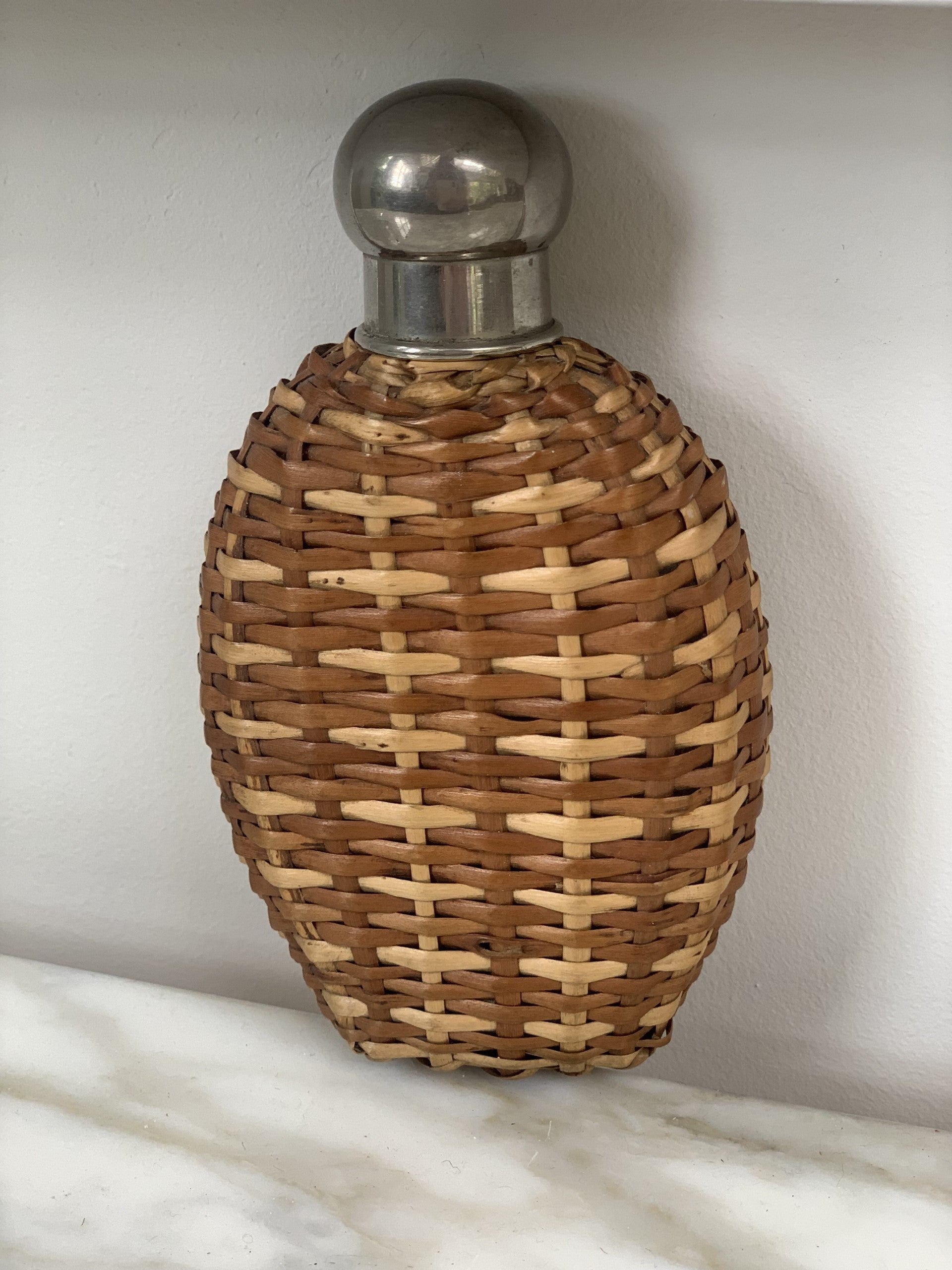 Wicker Hip Flask