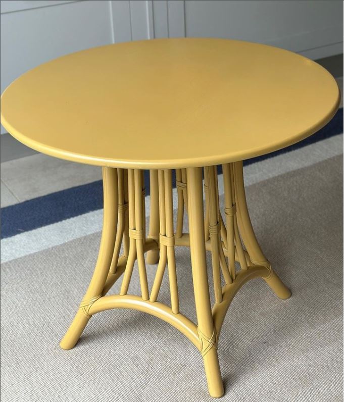 Vintage Side or Centre Table in F&B Indian Yellow