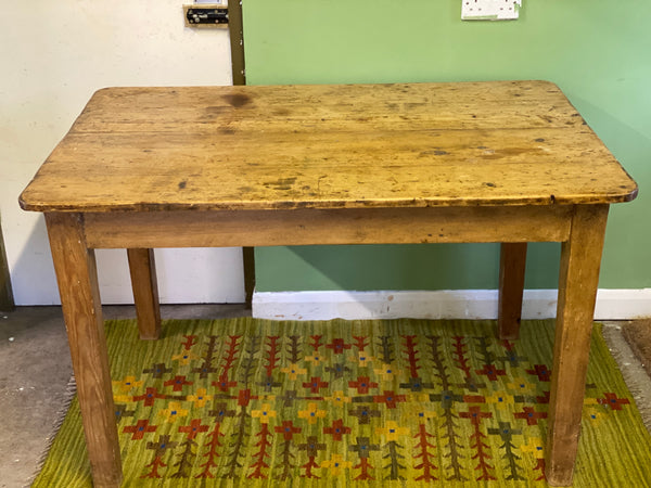 Antique Pitch Pine Country Table