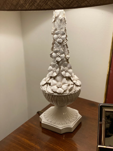 Vintage Floral Ceramic Table Lamp