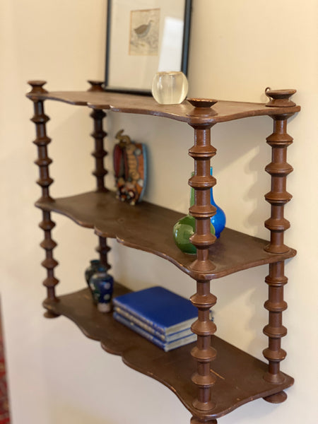 19th Century French Cotton Reel Shelves