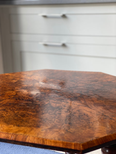 Antique walnut tripod table