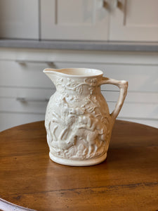 Ivory hunting scene jug by Masons