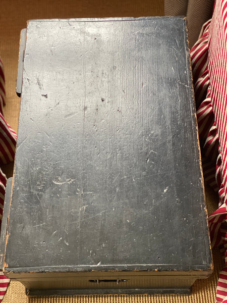 Black Painted Vintage Storage Box