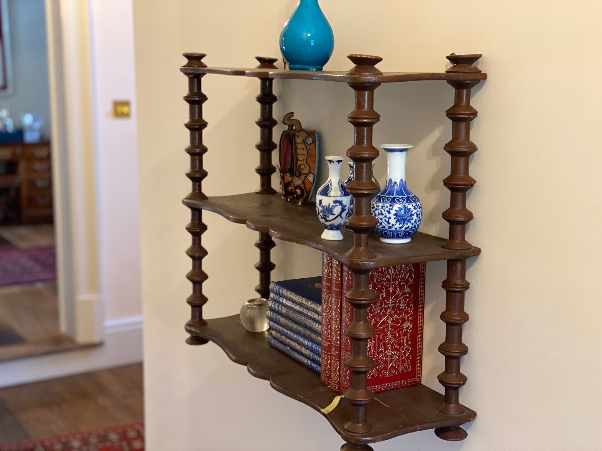 19th Century French Cotton Reel Shelves