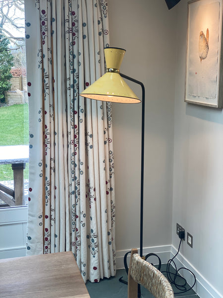 Original 1950s Diabolo Floor Lamp designed by Rene Mathieu for Lunel
