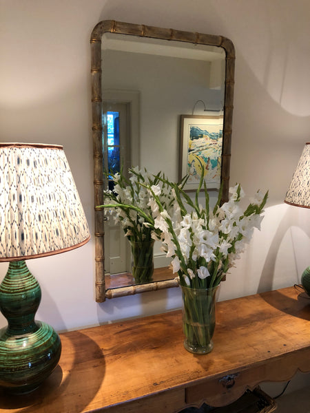 French Faux Bamboo Mirror