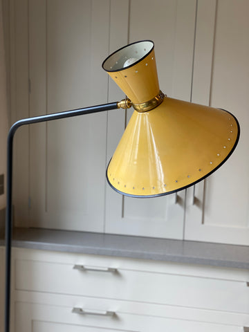 Original 1950s Diabolo Floor Lamp designed by Rene Mathieu for Lunel