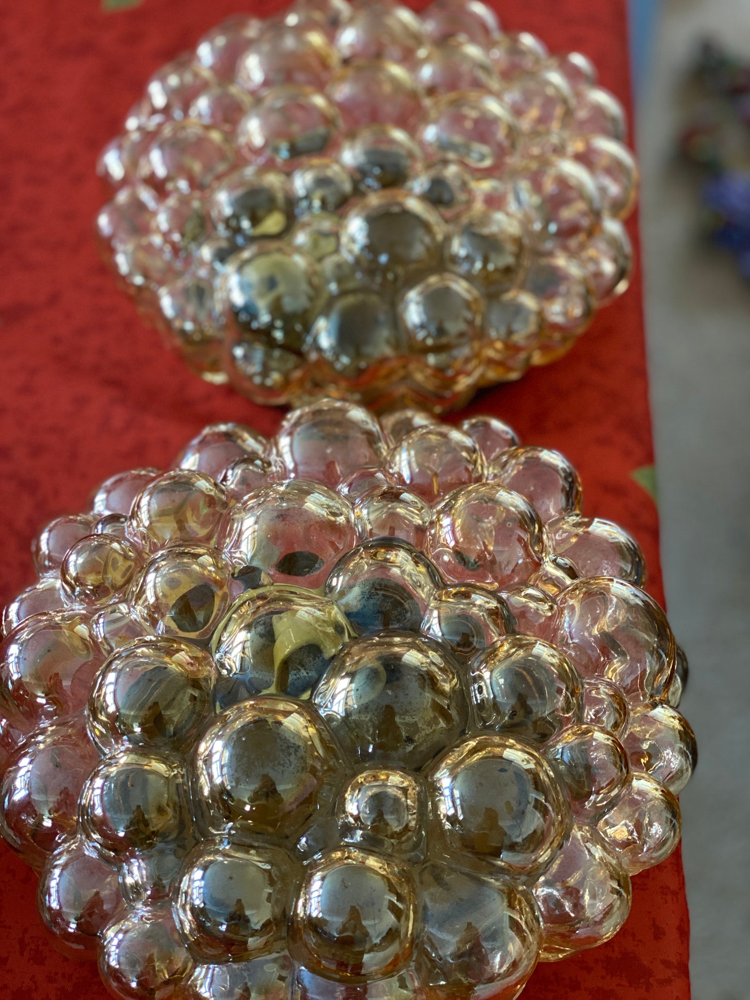 Pair of 1960s German Bubble Wall Lights by Helena Tynell