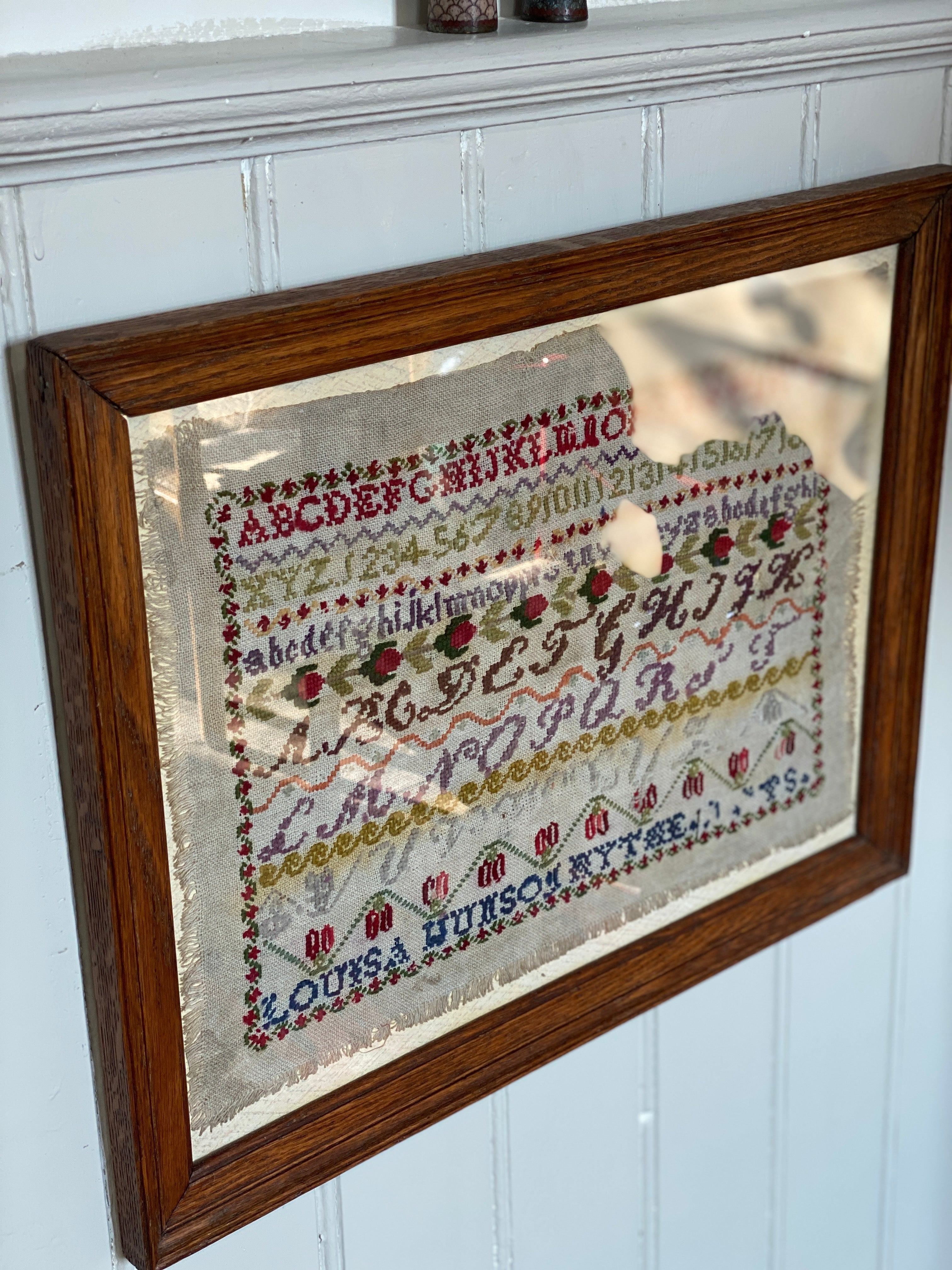 Pretty framed Sampler