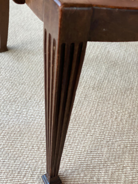 Large walnut and cane arm chair