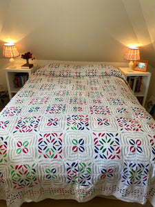Multicoloured Indian Applique Bedspread