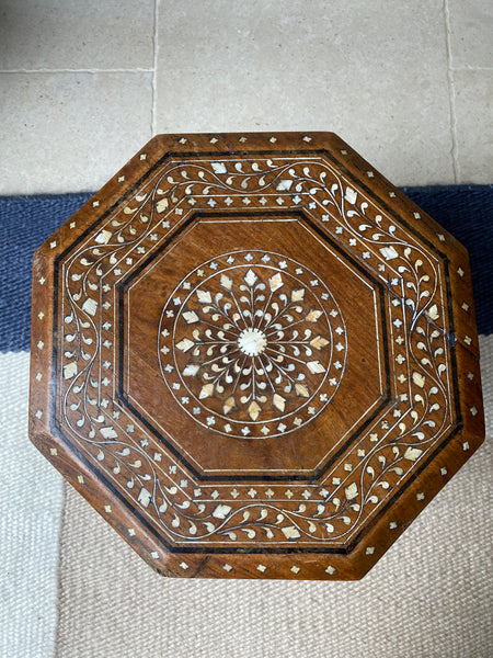 Small antique Anglo-Indian octagonal table