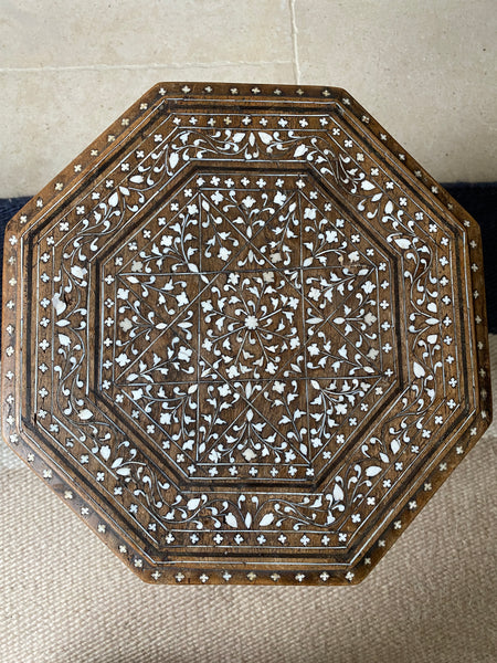 Small Antique Octagonal Hoshiarpur table no