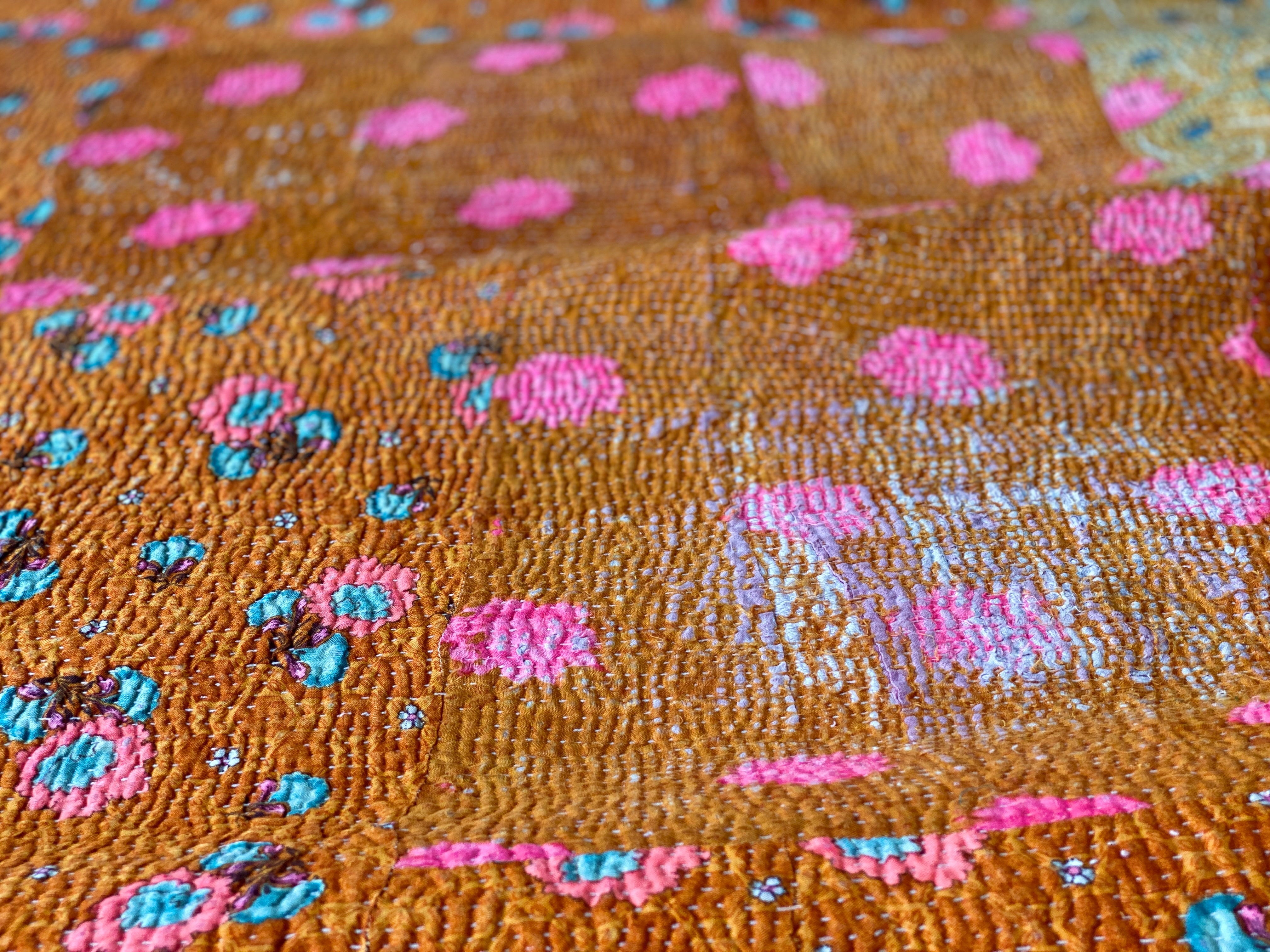 Colourful Antique Kantha