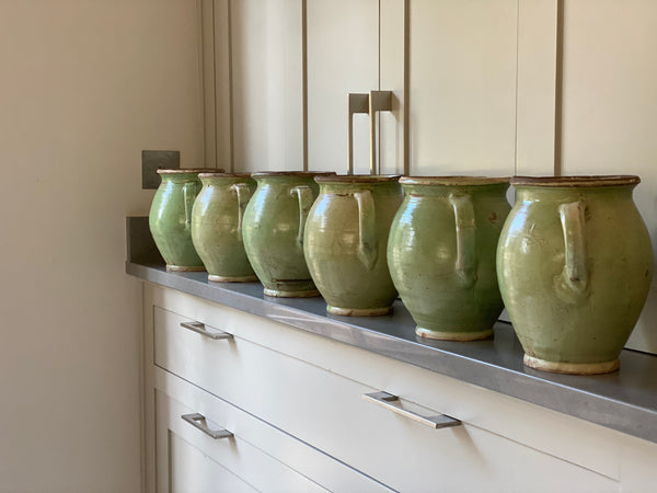 Pale green 20th Century Hungarian jugs